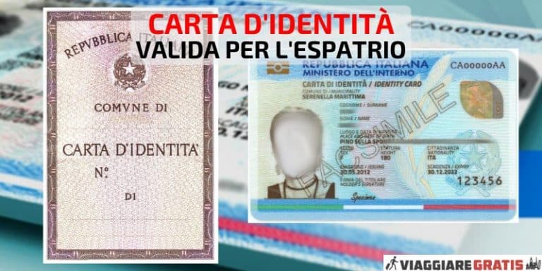 Carta d’identità valida per l’espatrio e carta d’identità elettronica