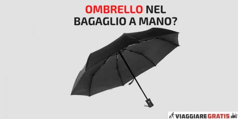 Si può portare l’ombrello nel bagaglio a mano? Ombrelli pieghevoli