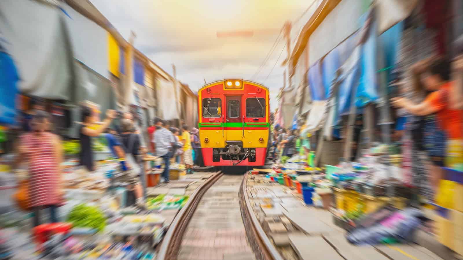 Maeklong Railway Market