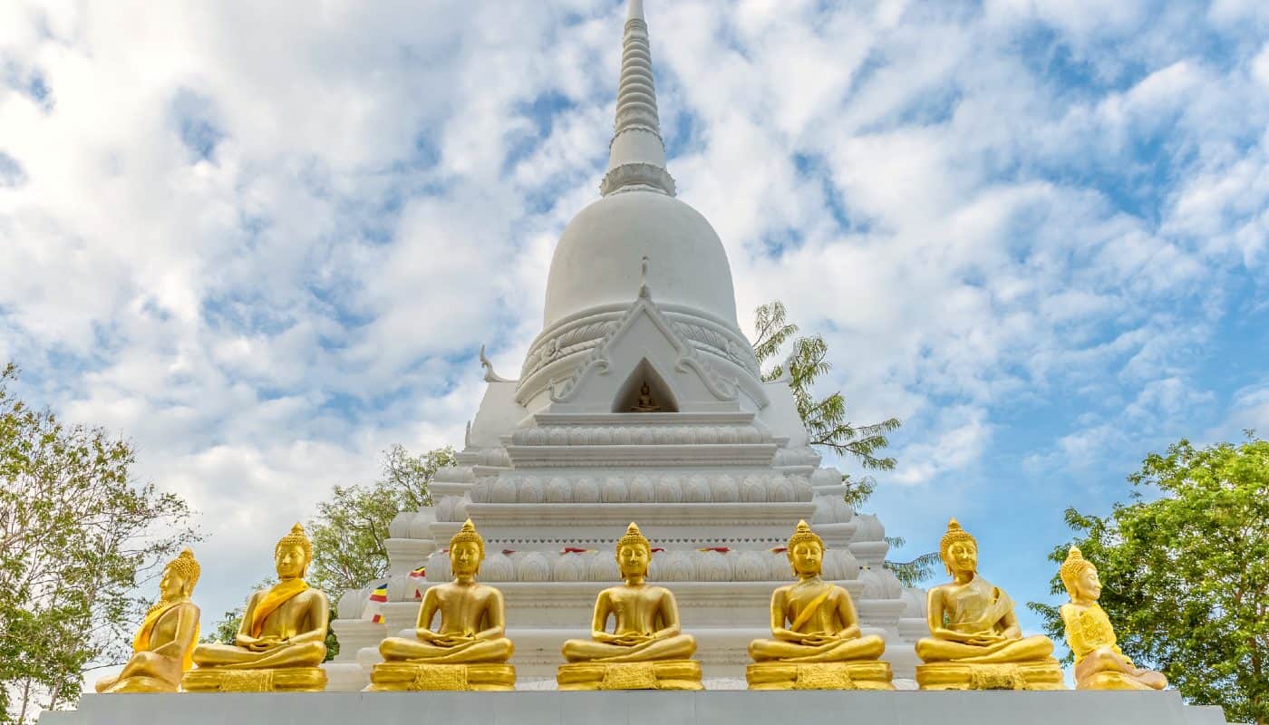 Pagoda bianca Wat Khao Chedi Samui