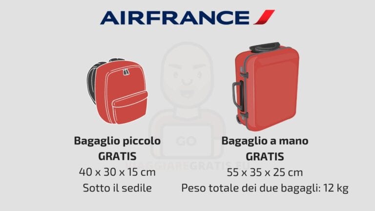 Bagaglio a Mano Air France: informazioni, misure e peso