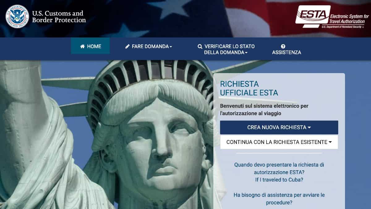 ESTA Stati Uniti