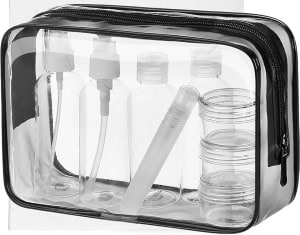 Kit per liquidi in aereo