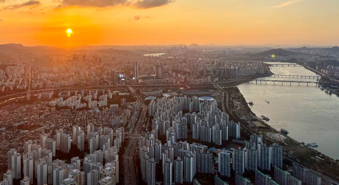 Tramonto stupendo dal Lotte World Tower